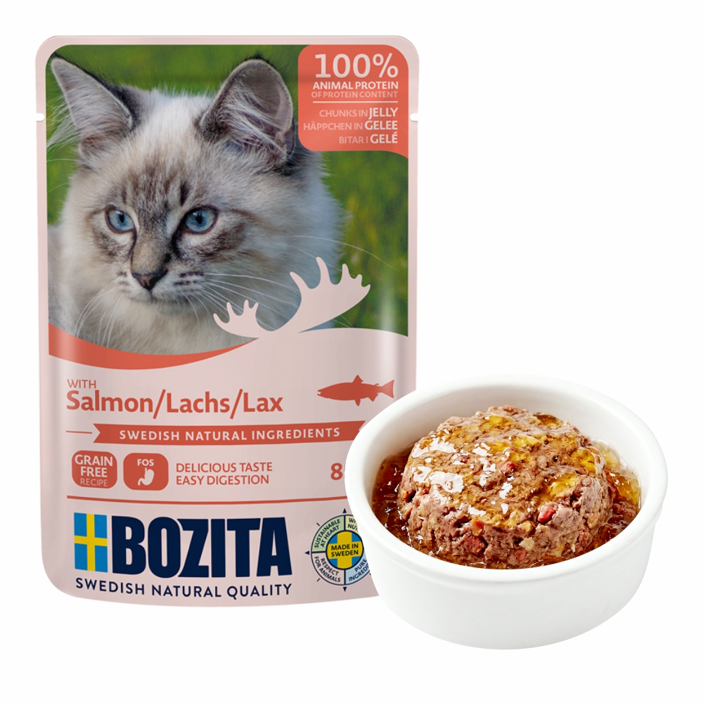 BOZITA karma dla kota w galarecie z łososiem 85g